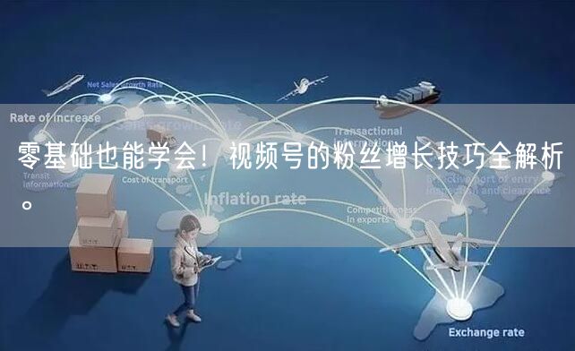 零基础也能学会!视频号的粉丝增长技巧全解析。