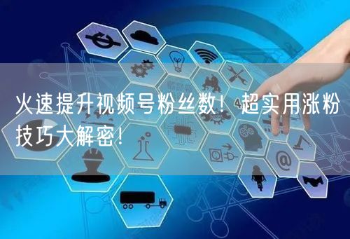 火速提升视频号粉丝数!超实用涨粉技巧大解密!