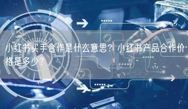 小红书买手合作是什么意思?小红书产品合作价格是多少?