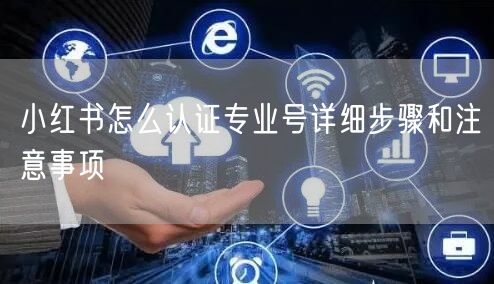 小红书怎么认证专业号详细步骤和注意事项