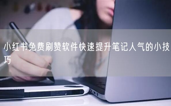 小红书免费刷赞软件快速提升笔记人气的小技巧