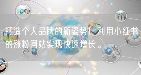 打造个人品牌的新姿势！利用小红书的涨粉网站实现快速增长。