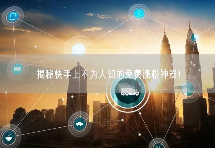 揭秘快手上不为人知的免费涨粉神器！