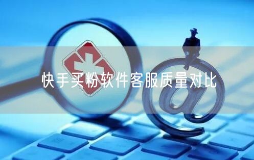 快手买粉软件客服质量对比