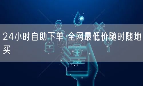 24小时自助下单 全网最低价随时随地买