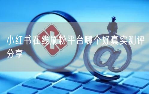 小红书在线刷粉平台哪个好真实测评分享