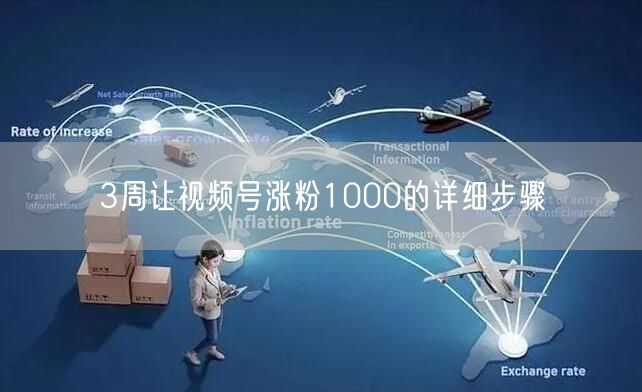 3周让视频号涨粉1000的详细步骤